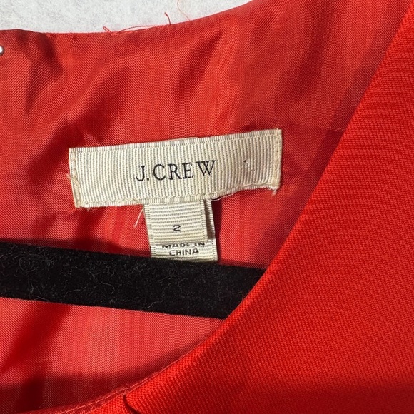 J. Crew Red Sleeveless Dress Size 2 - Picture 3 of 4